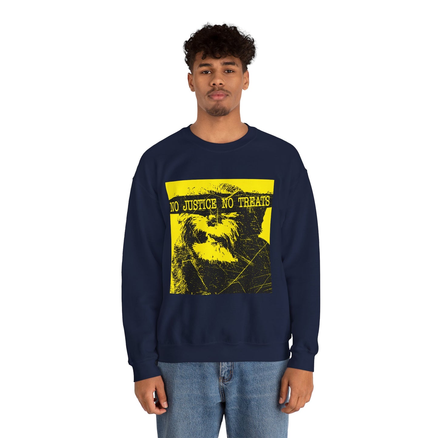 No Justice No Treats, Unisex Crewneck, Casual Wear, Gift for Activists, Cozy Fashion