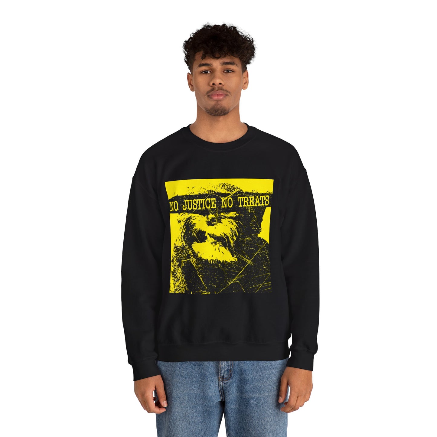 No Justice No Treats, Unisex Crewneck, Casual Wear, Gift for Activists, Cozy Fashion