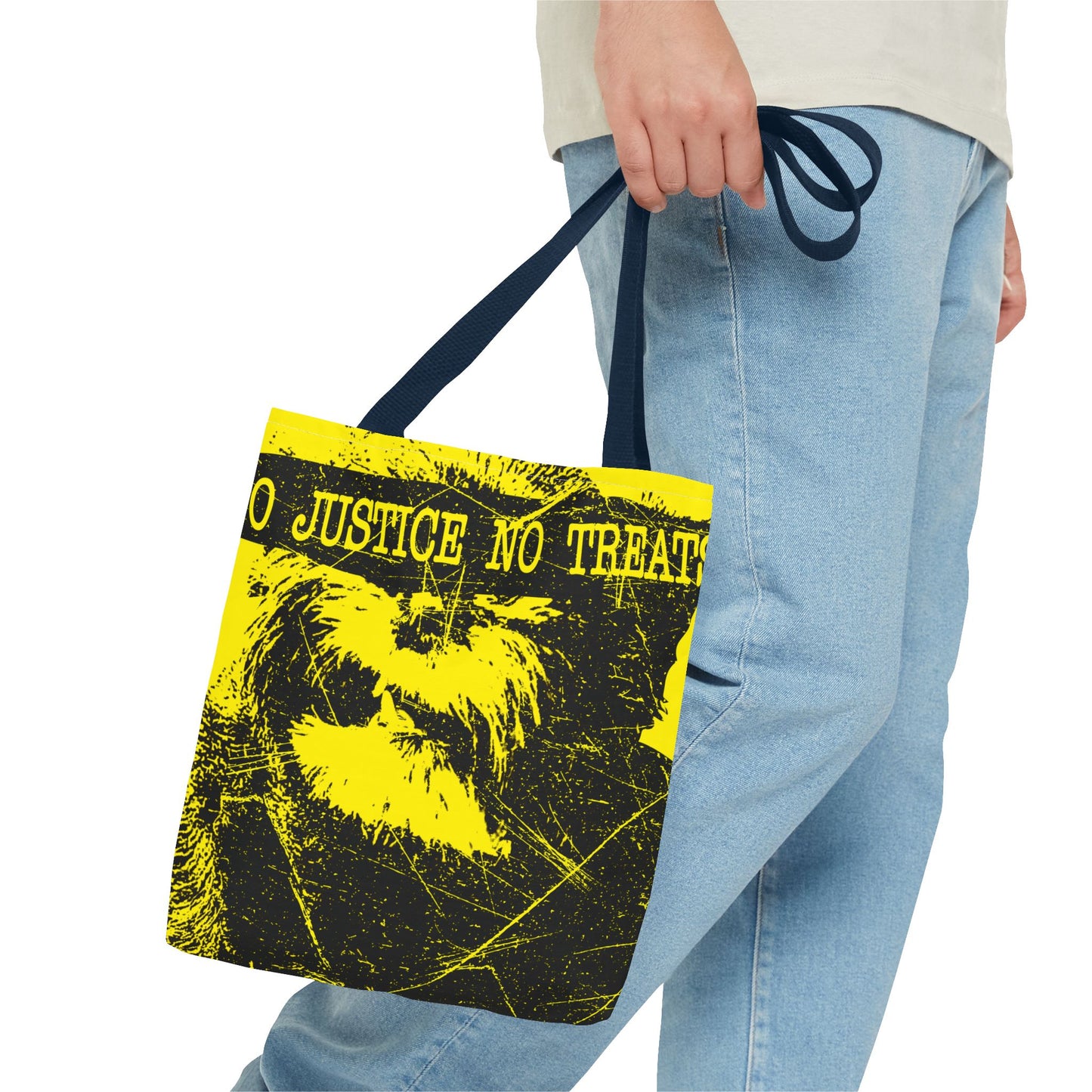 Funky Animal Rights Tote Bag, Eco-Friendly Shopping Bag, Unique Gift for Activists, Statement Bag, Reusable Tote