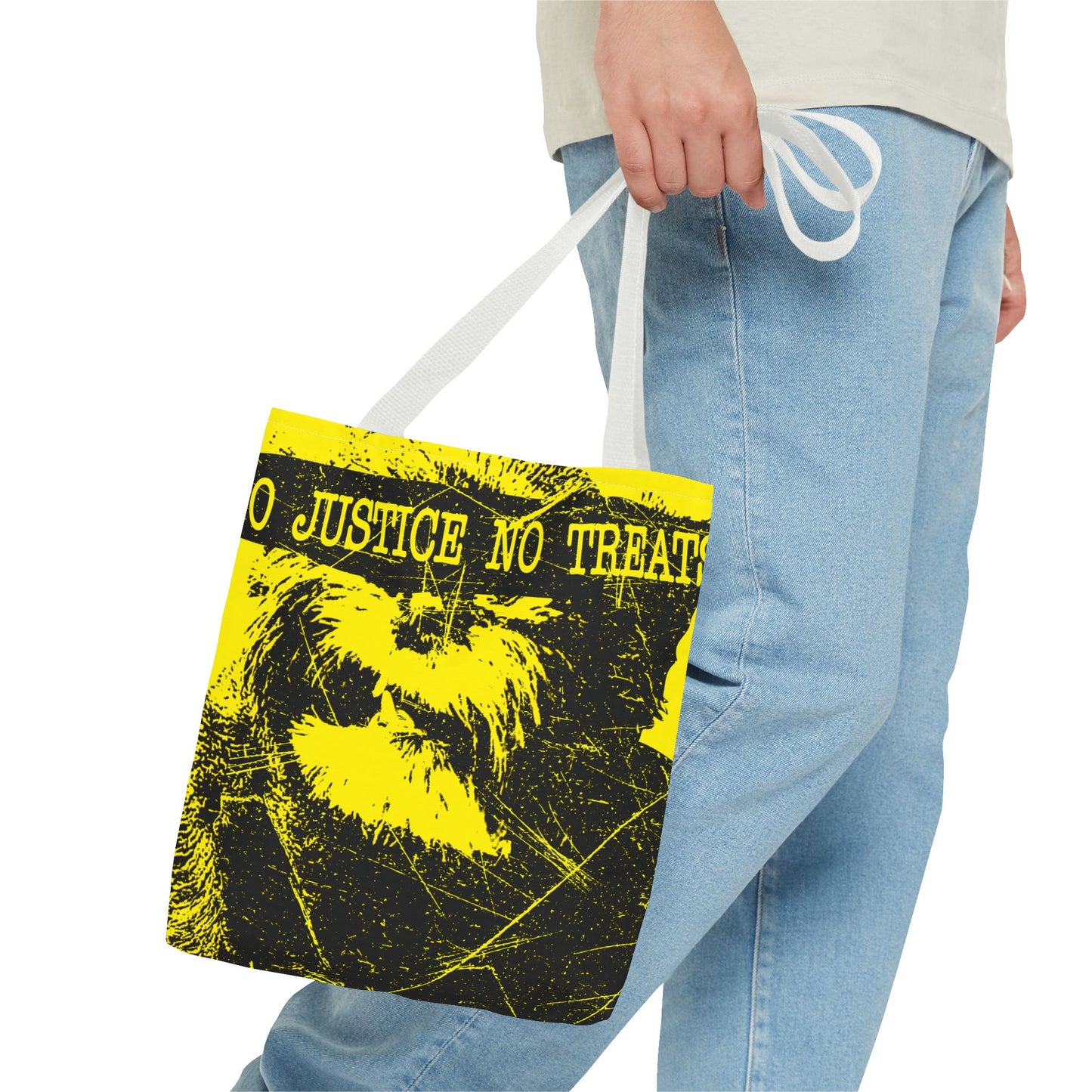 Funky Animal Rights Tote Bag, Eco-Friendly Shopping Bag, Unique Gift for Activists, Statement Bag, Reusable Tote
