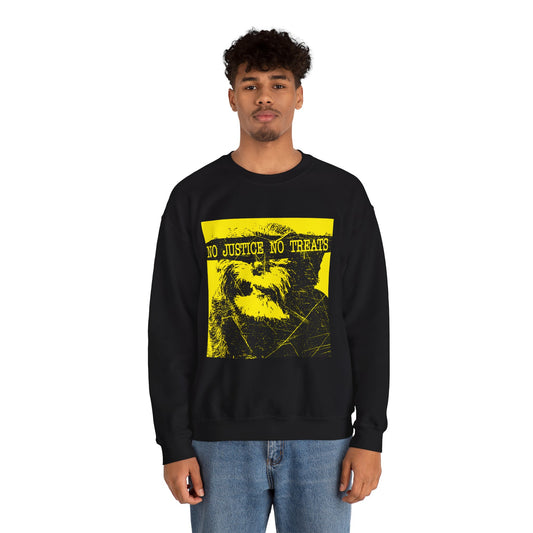 No Justice No Treats, Unisex Crewneck, Casual Wear, Gift for Activists, Cozy Fashion