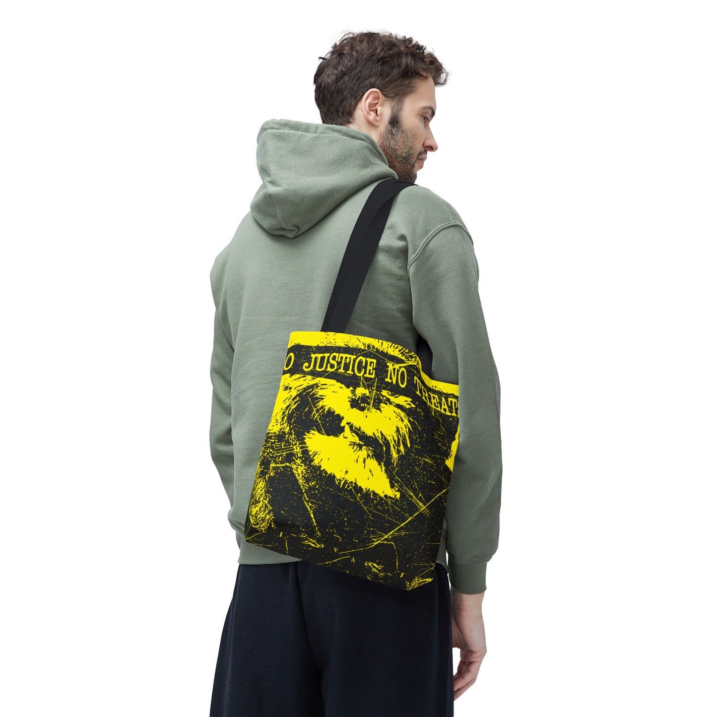 Funky Animal Rights Tote Bag, Eco-Friendly Shopping Bag, Unique Gift for Activists, Statement Bag, Reusable Tote